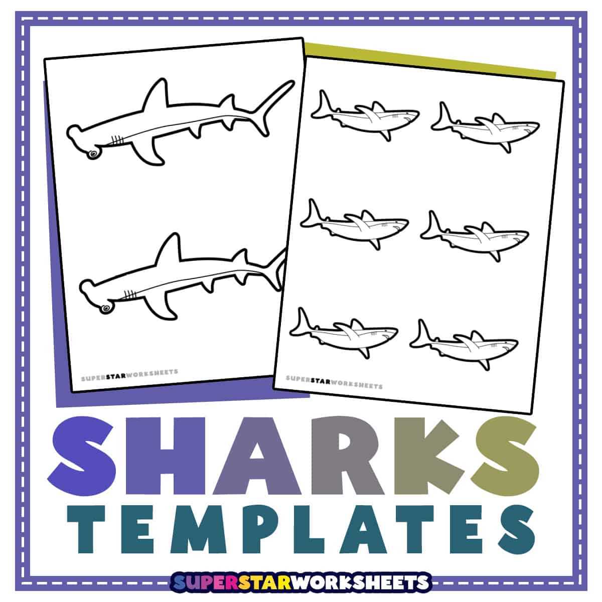 free printable shark worksheets