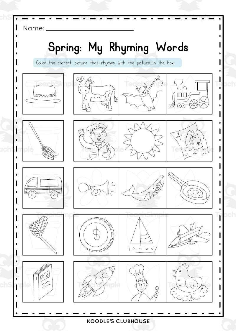 free printable spring cut and paste worksheets