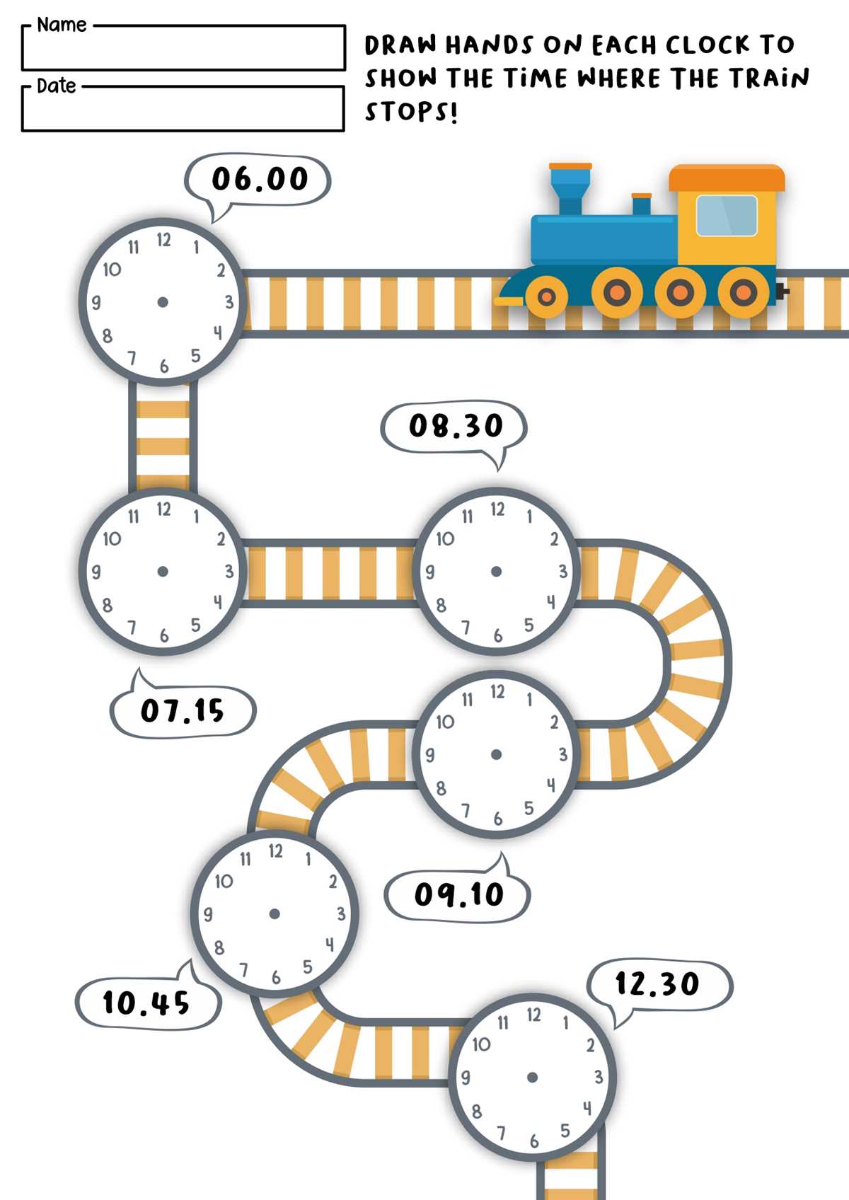 free printable time worksheets