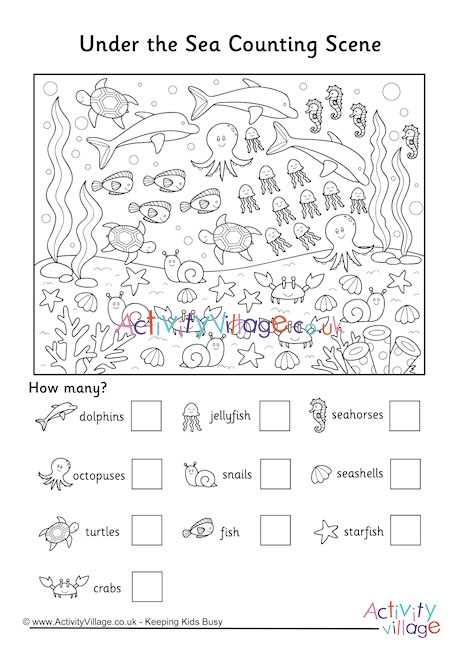 free printable under the sea worksheets