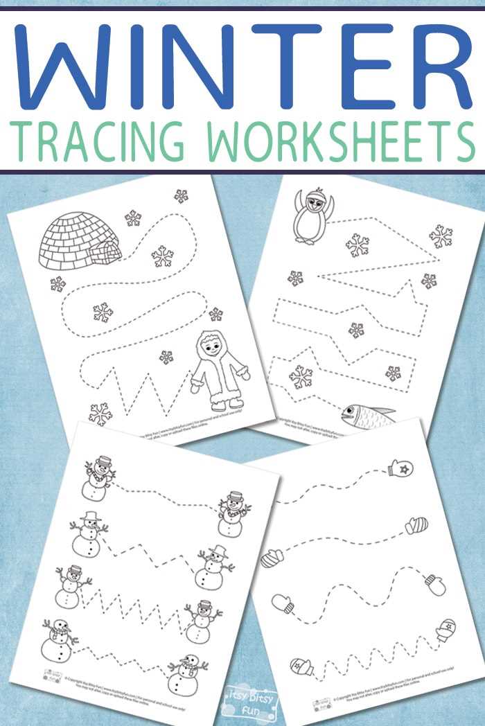 free printable winter preschool worksheets
