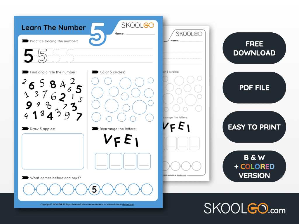 free worksheets for kids