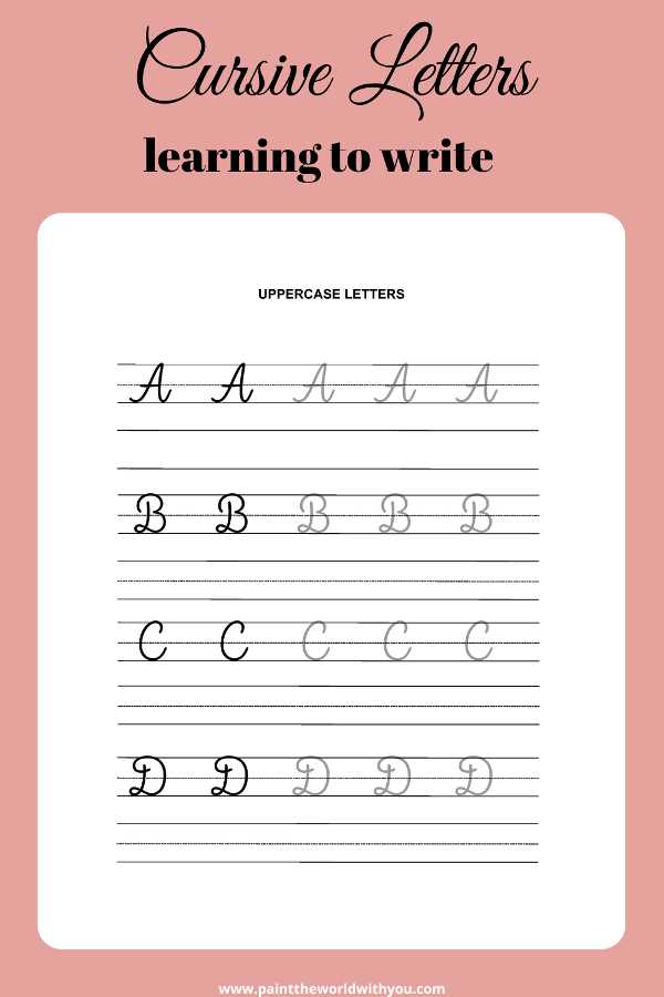 handwriting practise worksheets