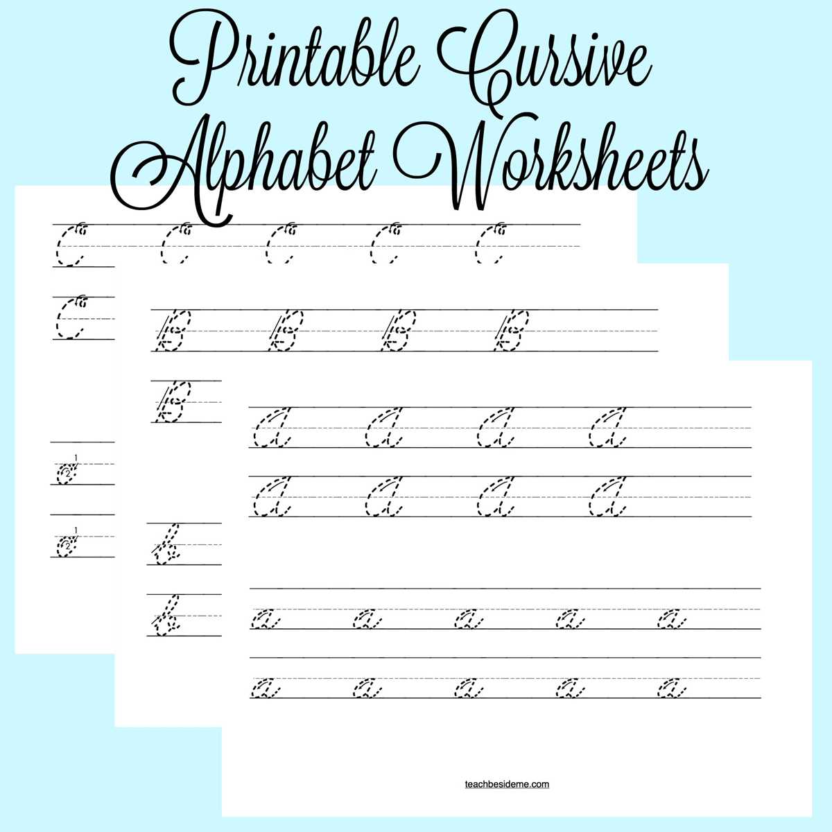 free printable cursive worksheet
