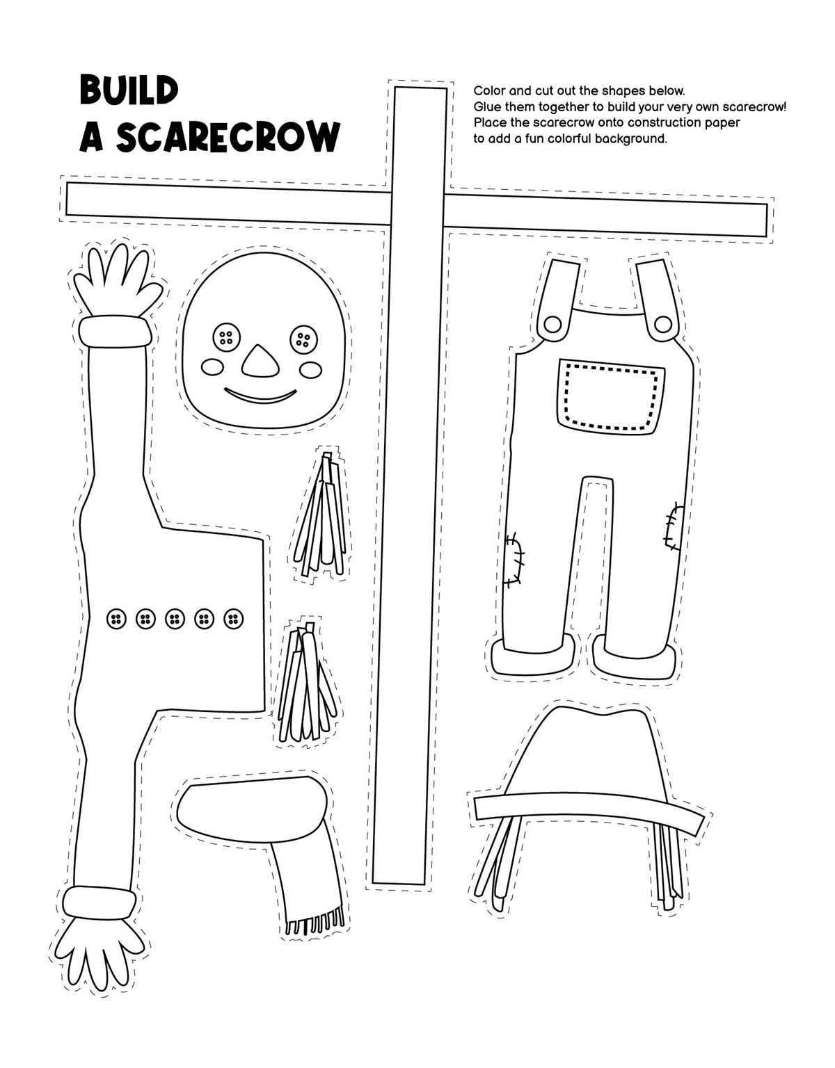 scarecrow worksheets