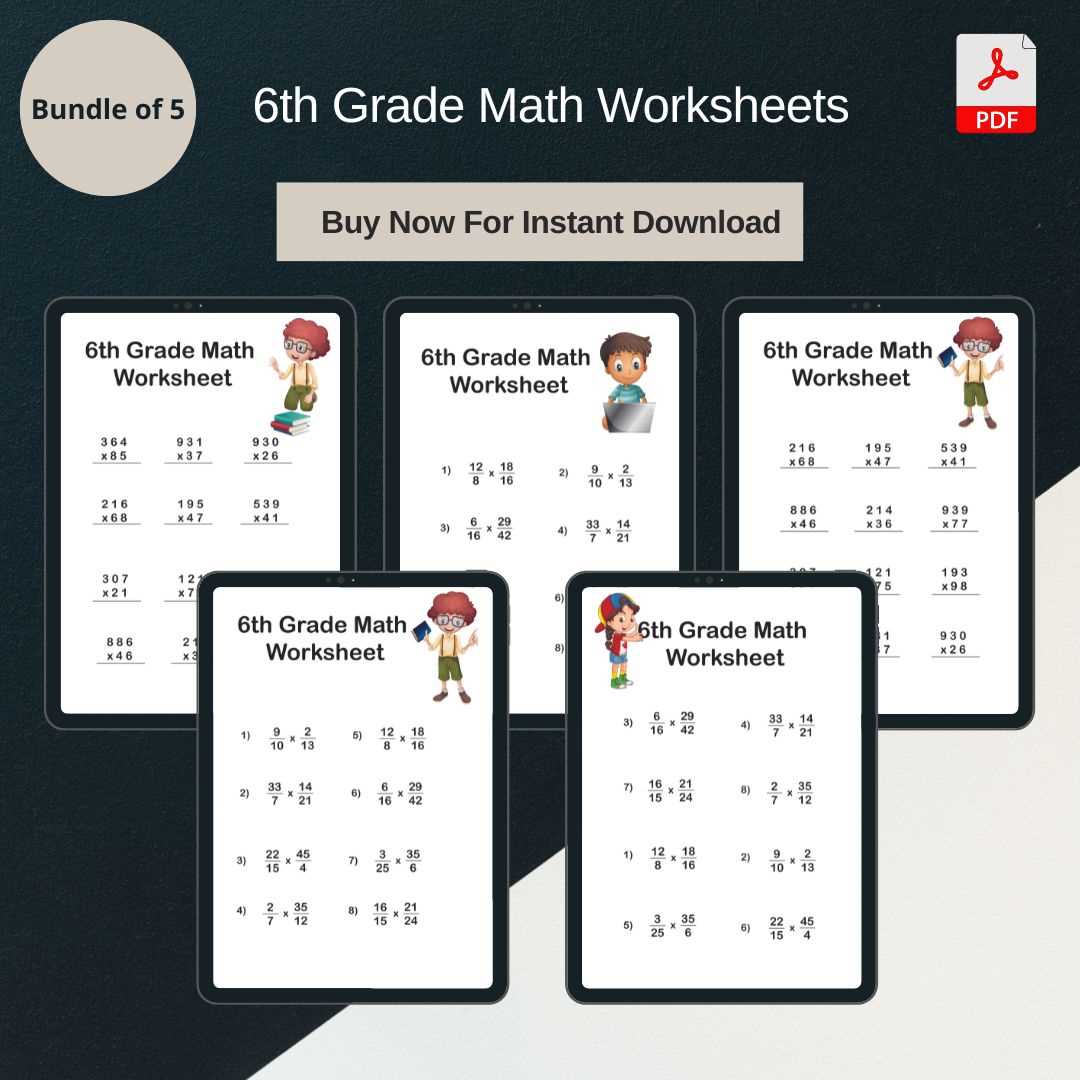 6th grade worksheets math