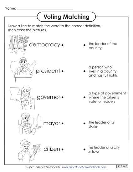 election night worksheet