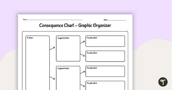 consequences worksheet for kids
