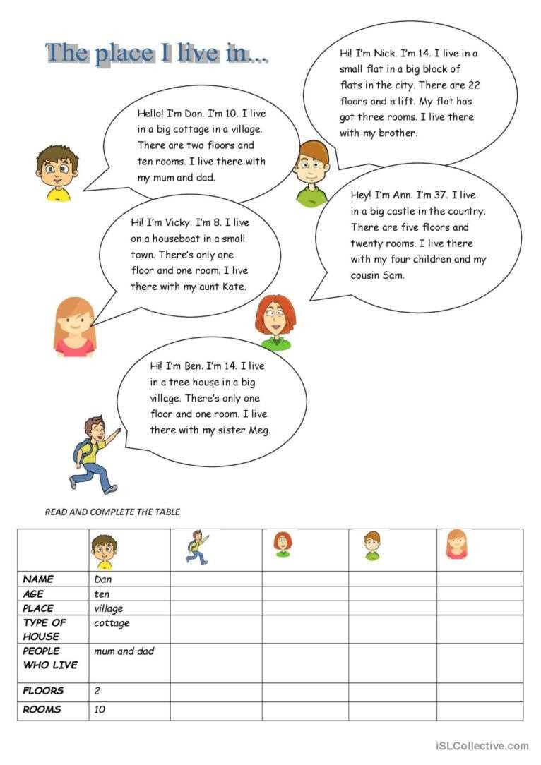 where do i live worksheet