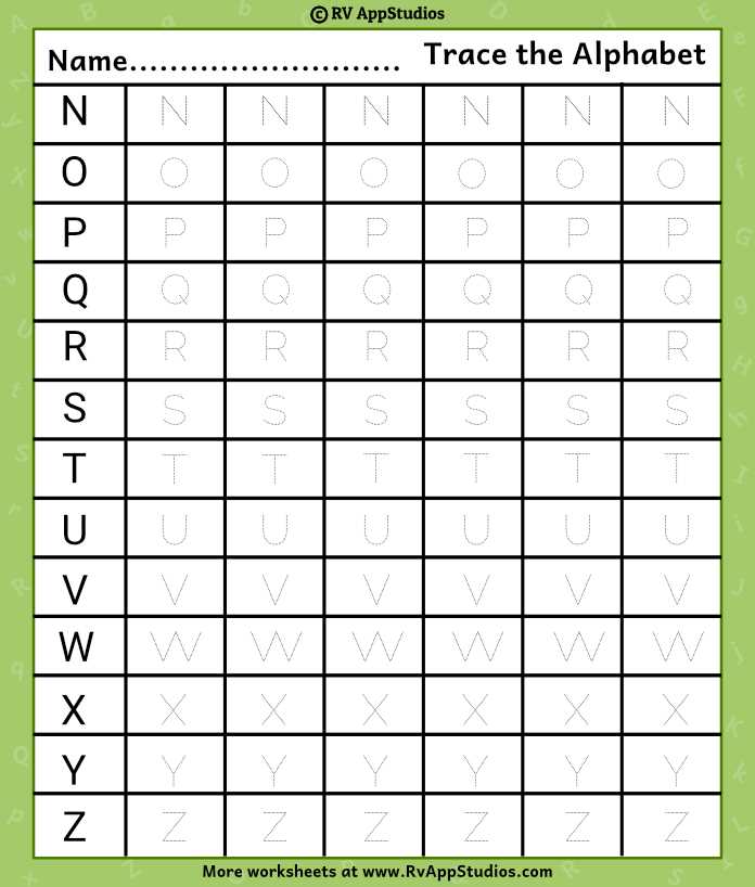 tracing alphabet worksheets free tracing alphabet worksheets free