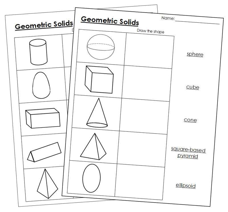 geometry shapes worksheet
