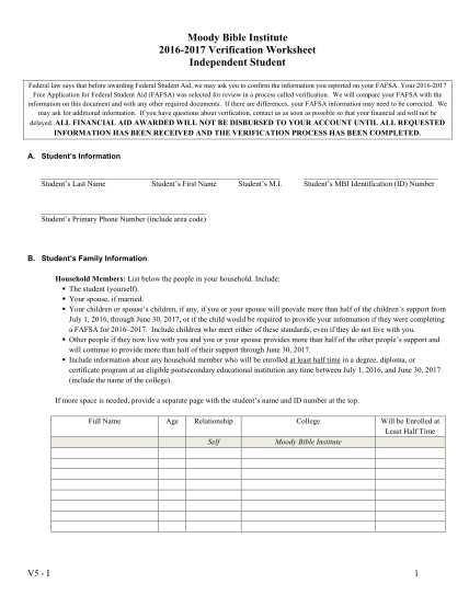 verification of birth worksheet