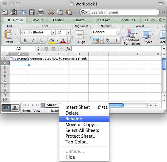 how do you rename a worksheet