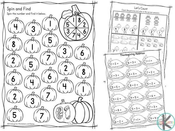 thanksgiving worksheet preschool