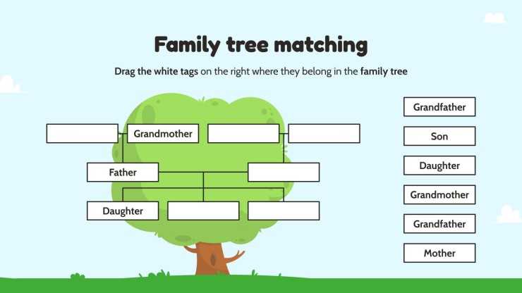 family tree printable worksheet