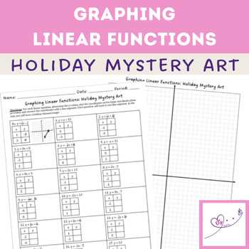 christmas tree graphing worksheet