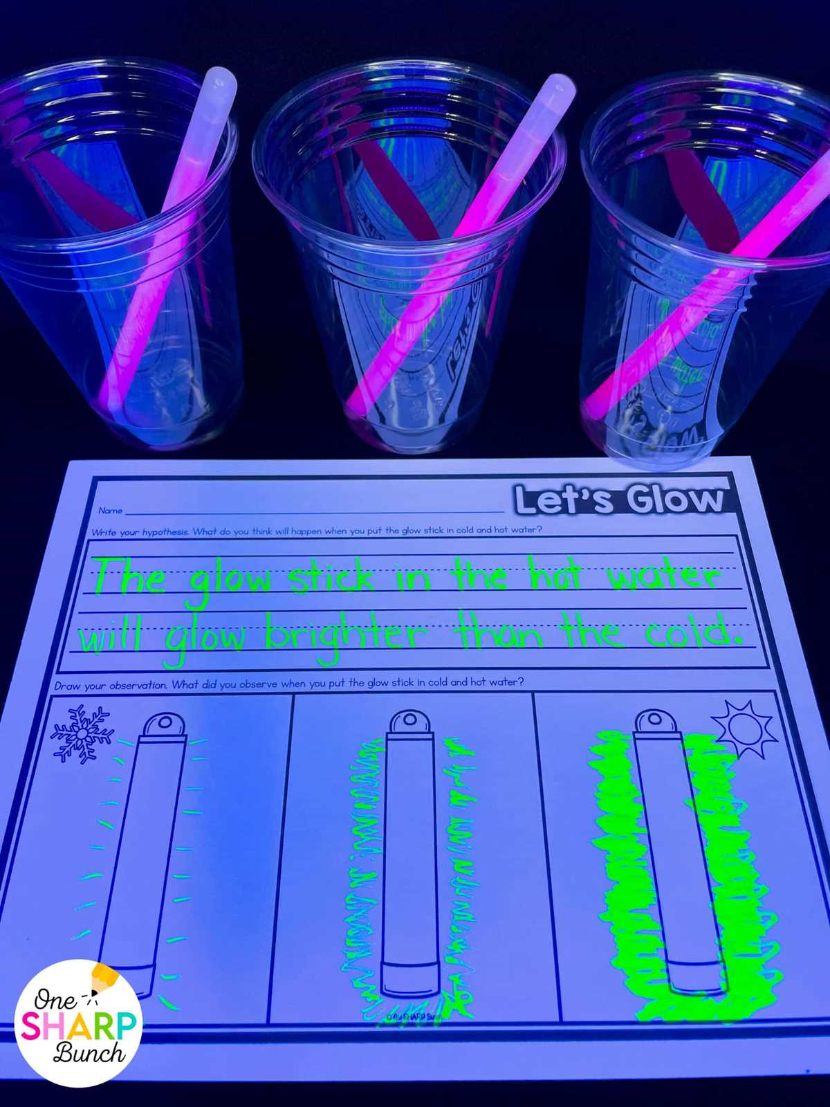 glow day worksheets