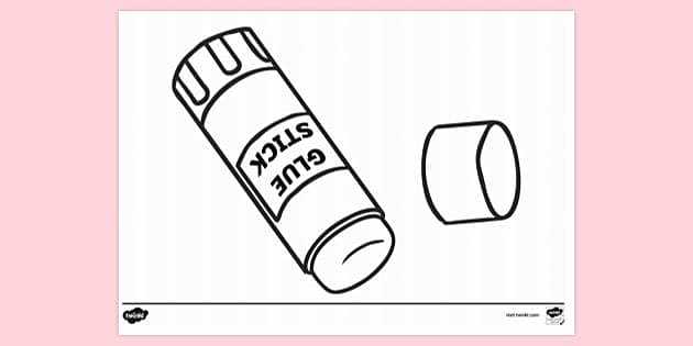 glue stick practice worksheet