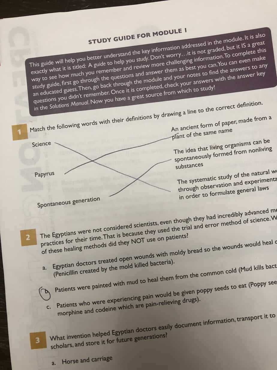 apologia general science worksheets
