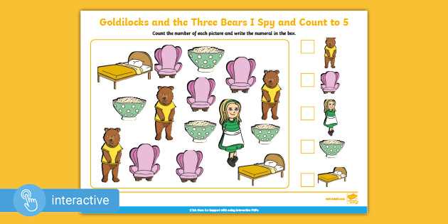 goldilocks and three bears worksheets