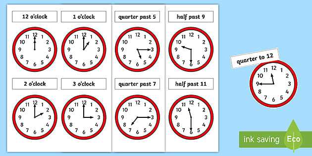 clock worksheets for kids