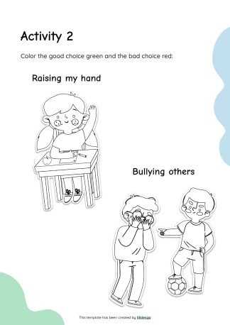 good choice bad choice worksheet