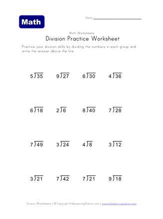 grade 3 division worksheets