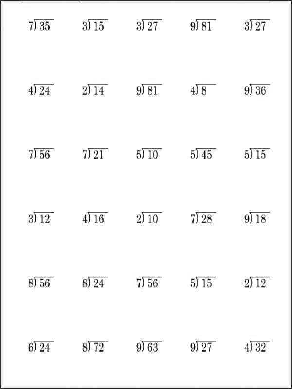 grade 3 division worksheets