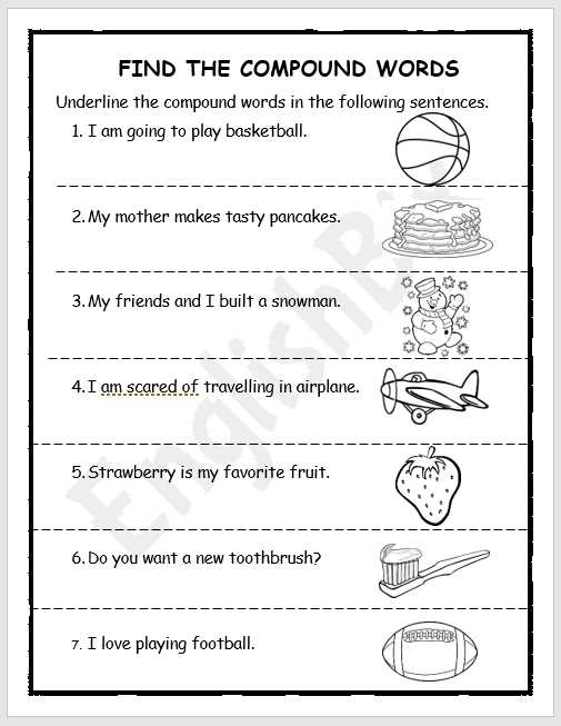 compound worksheets