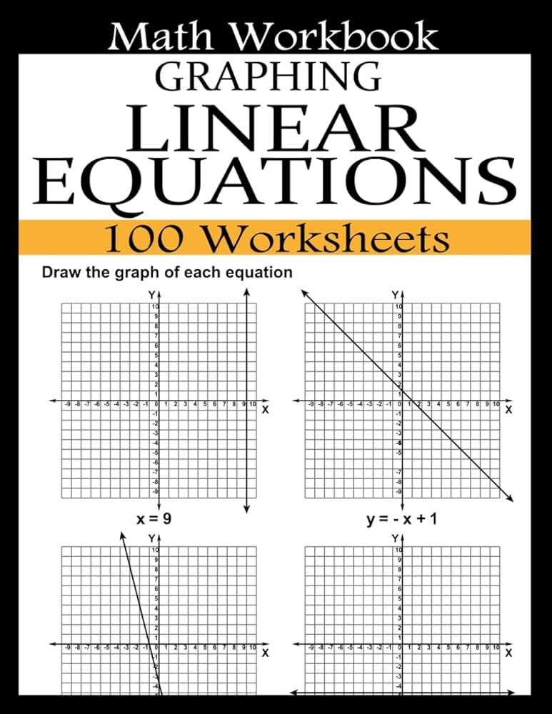 graph a linear equation worksheet
