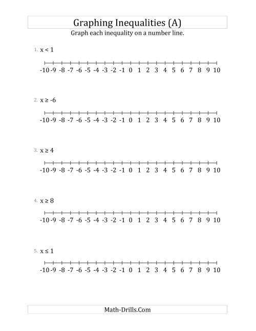 graphing lines worksheet