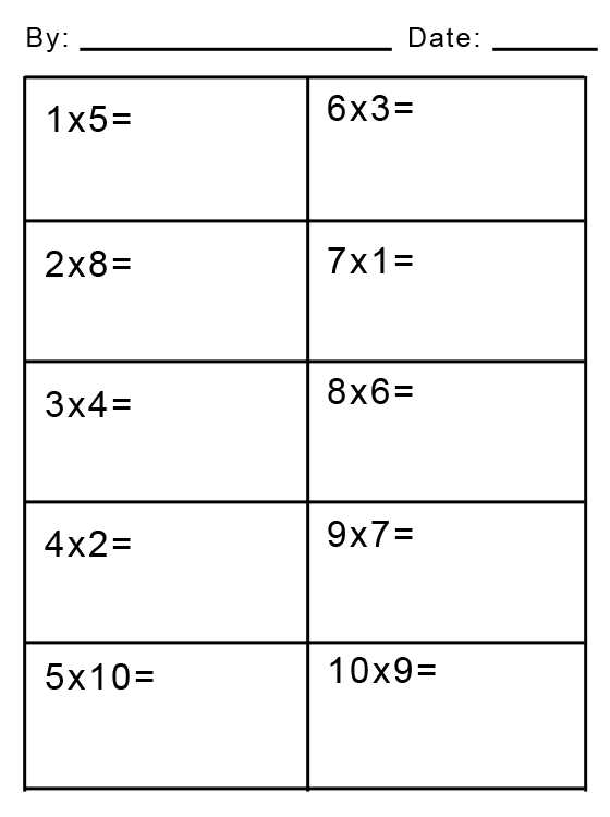 simple math facts worksheets