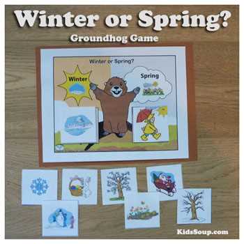groundhog worksheets for preschool