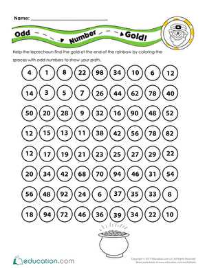 even odd worksheet