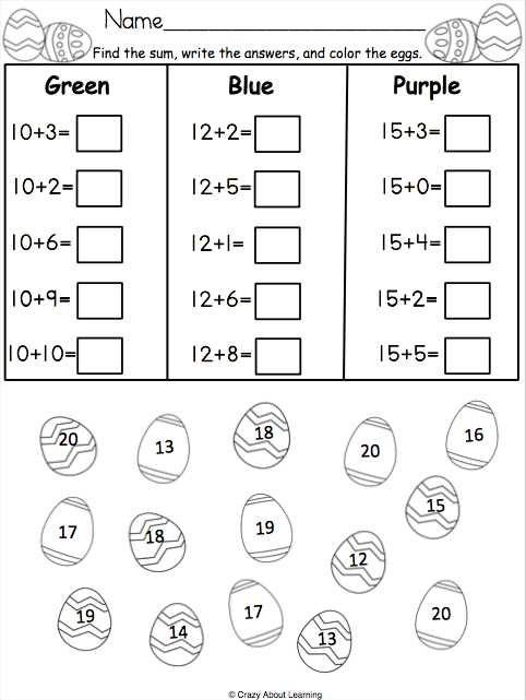 easter math multiplication worksheets