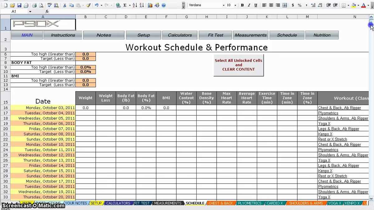 p90x arms and shoulders worksheet