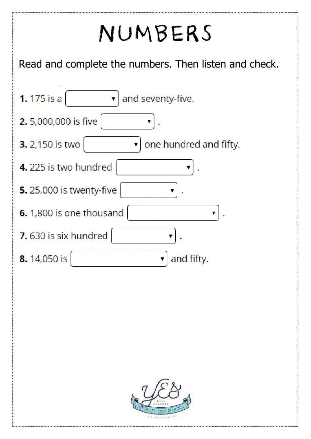 worksheets adults