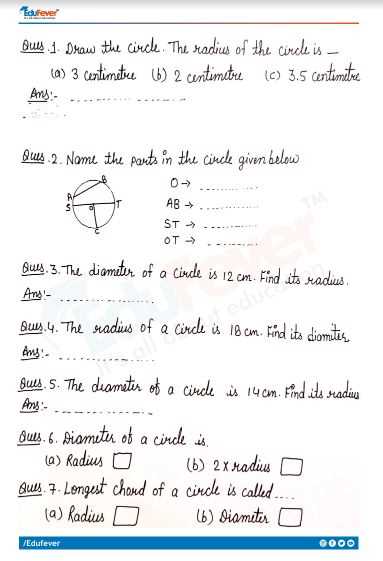 math worksheet for class 4th