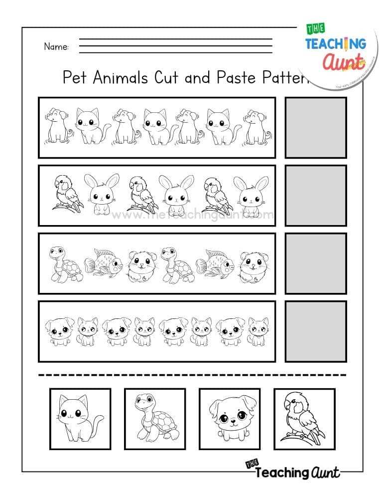 free printable pattern worksheets for kindergarten