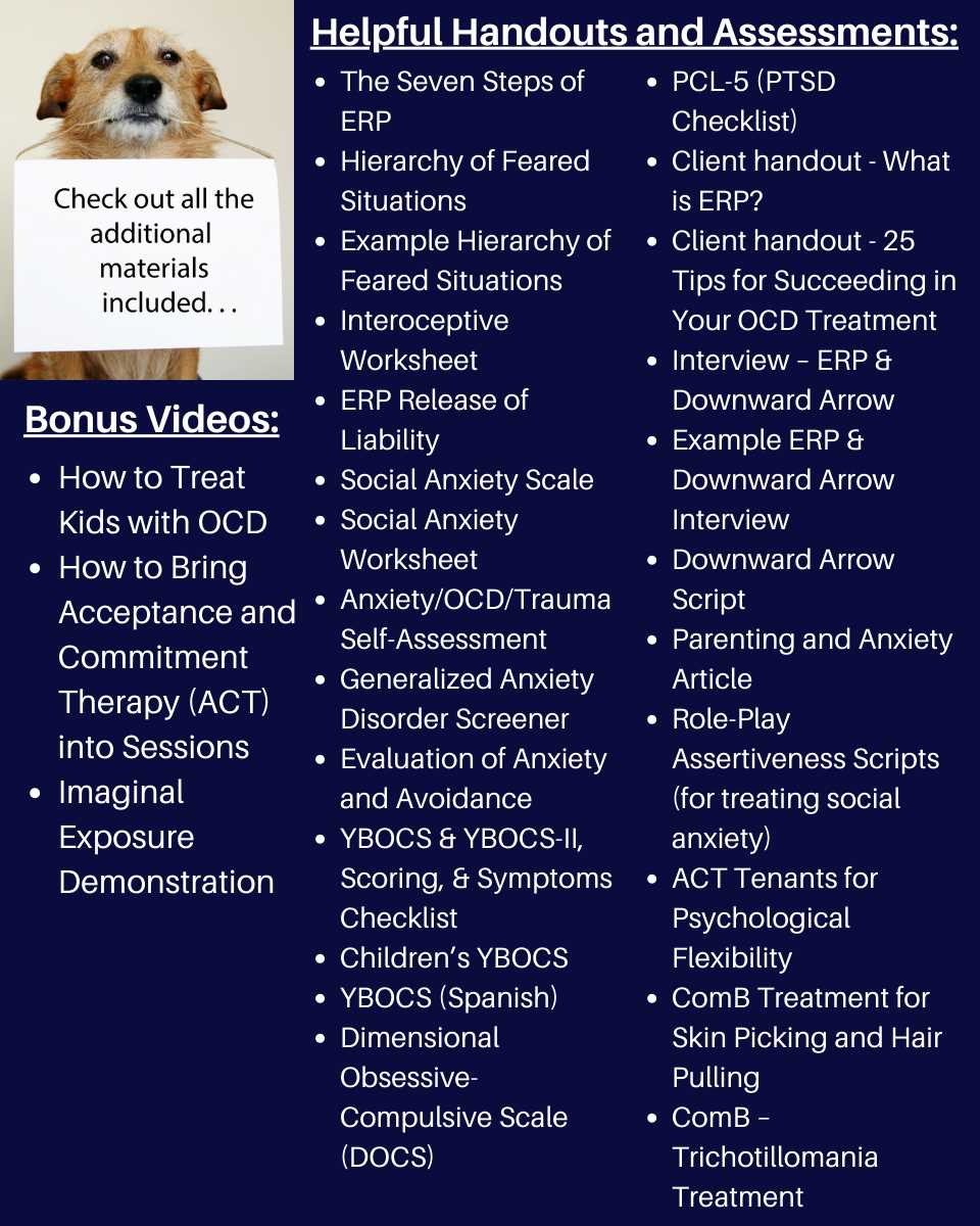 exposure and response prevention worksheets