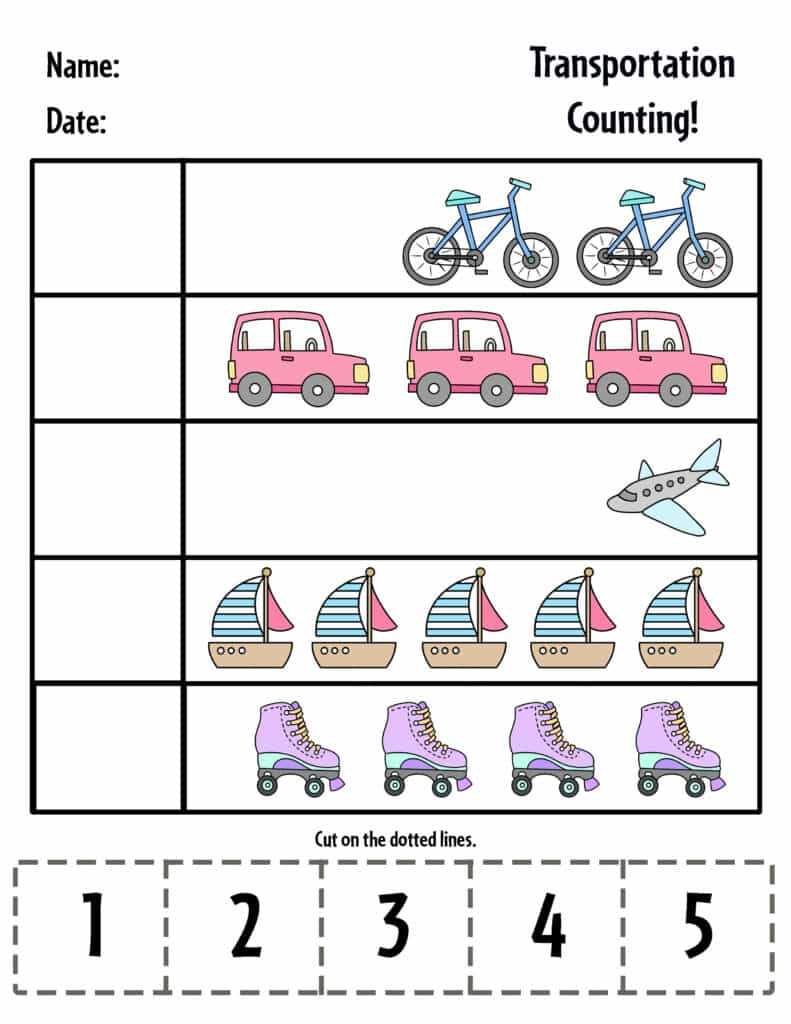 construction travel worksheet