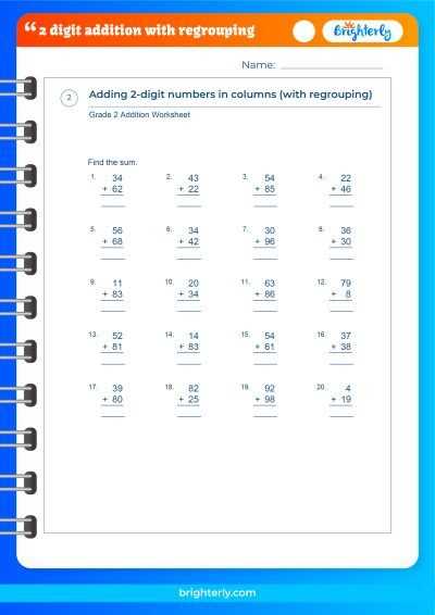 free addition with regrouping worksheets