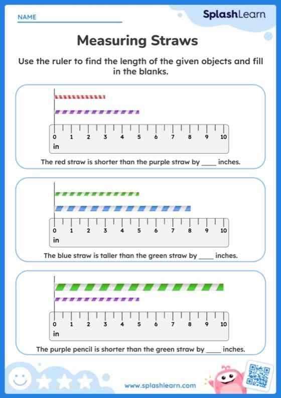 measuring to the nearest 1 2 inch worksheet
