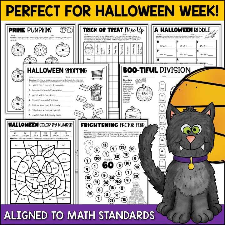 halloween math worksheet