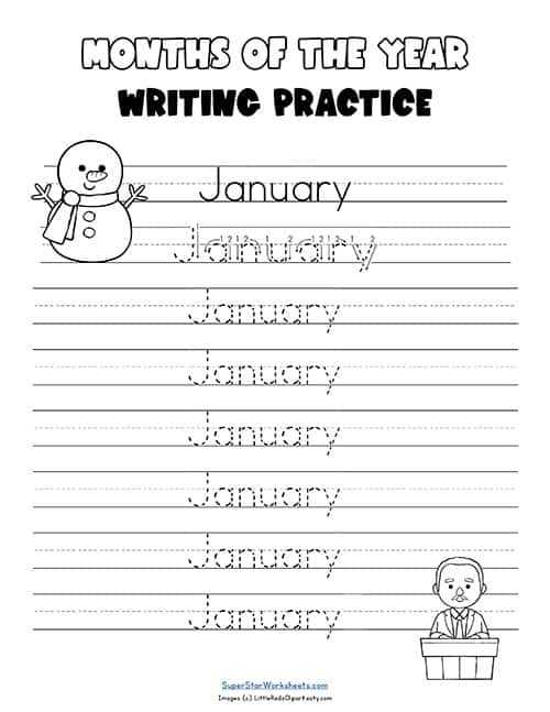 handwriting practice worksheets for kindergarten