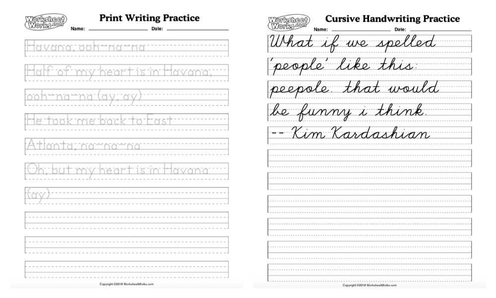 handwriting worksheet generator