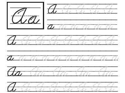 handwriting worksheets for year 4