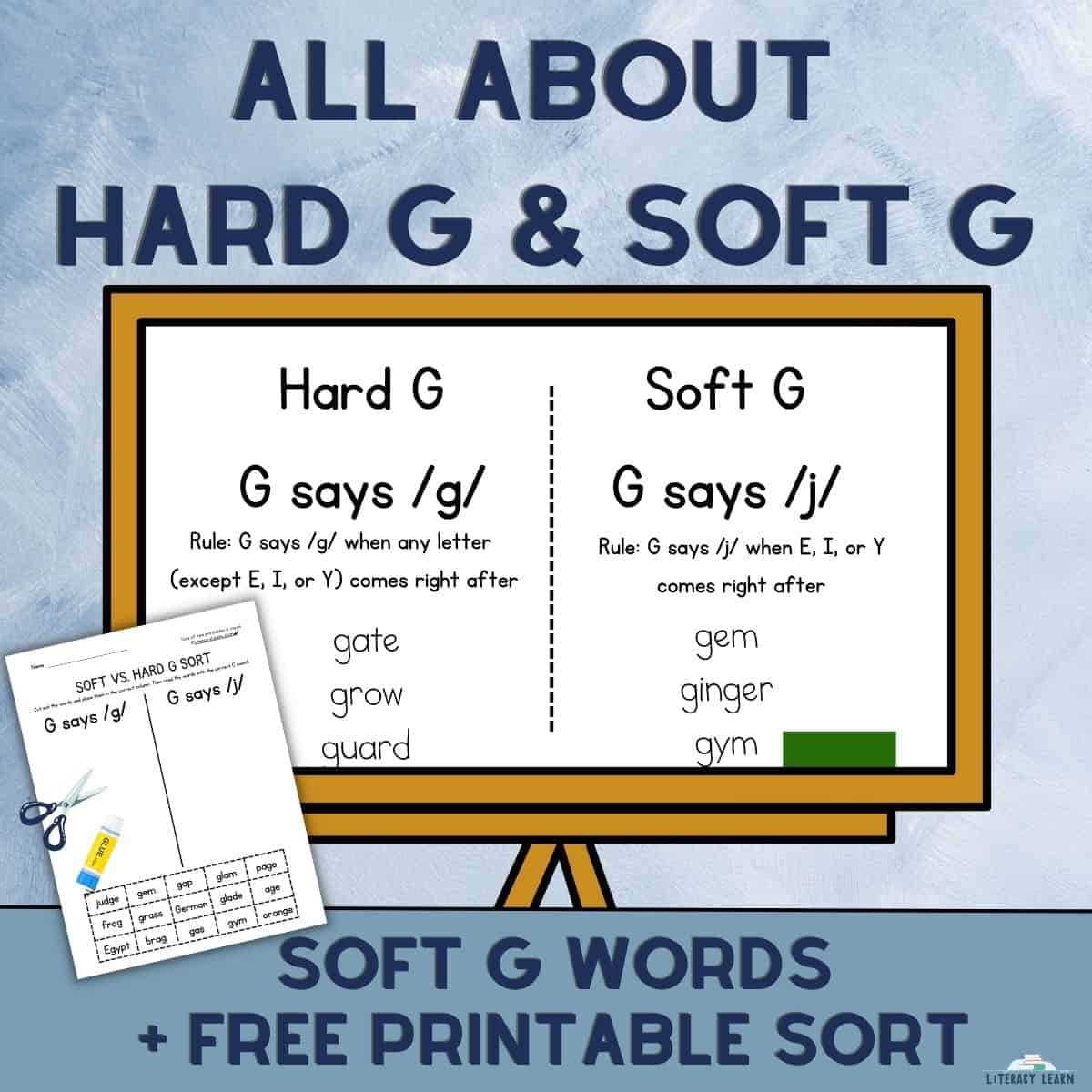 hard g worksheets