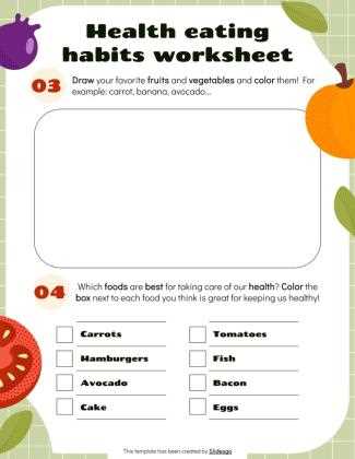 health worksheet