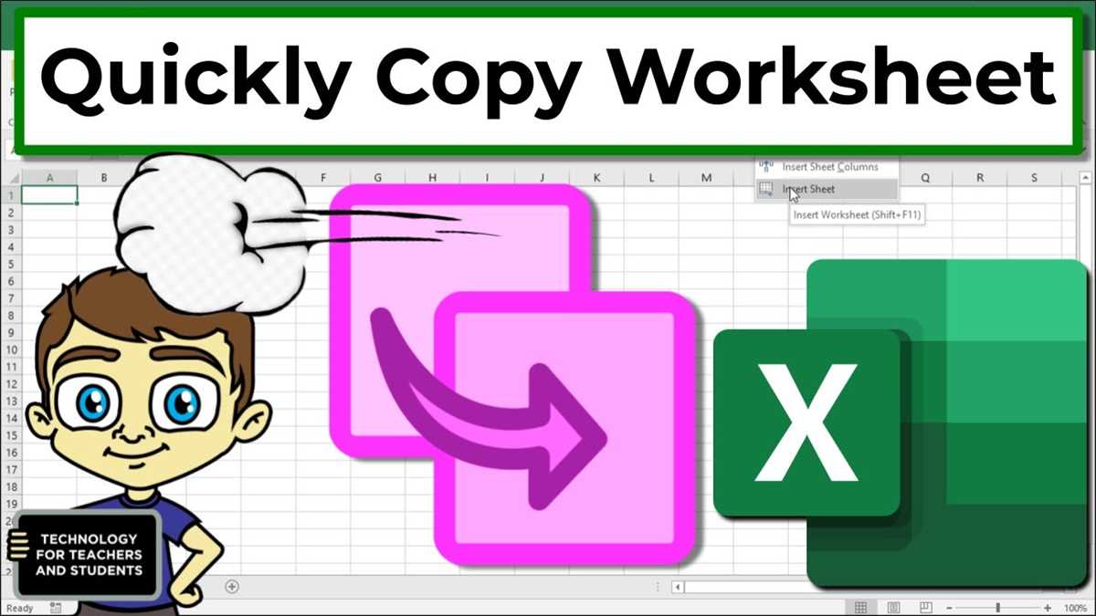 excel worksheet copy